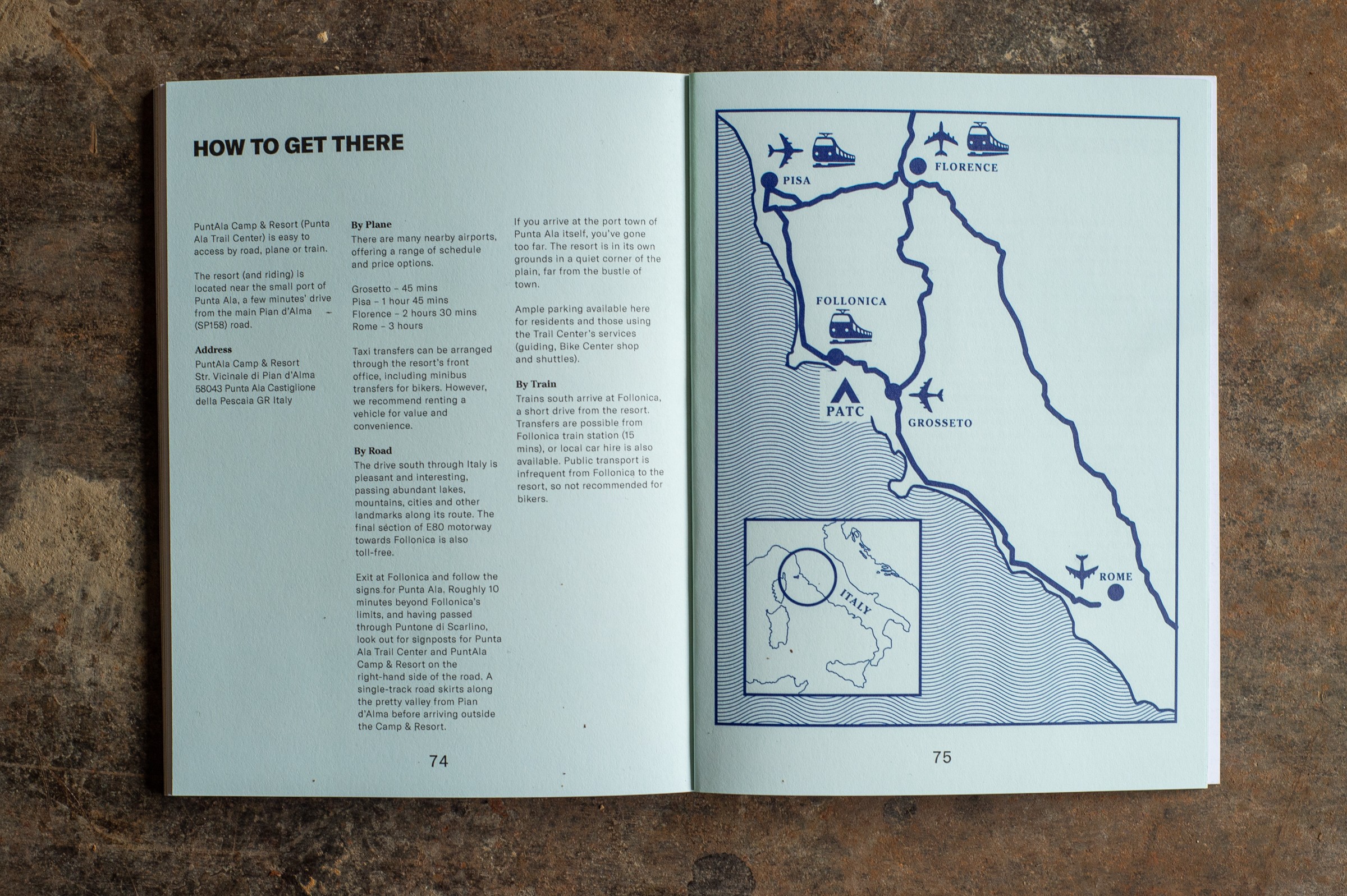 Punta Ala mountain bike guide book
