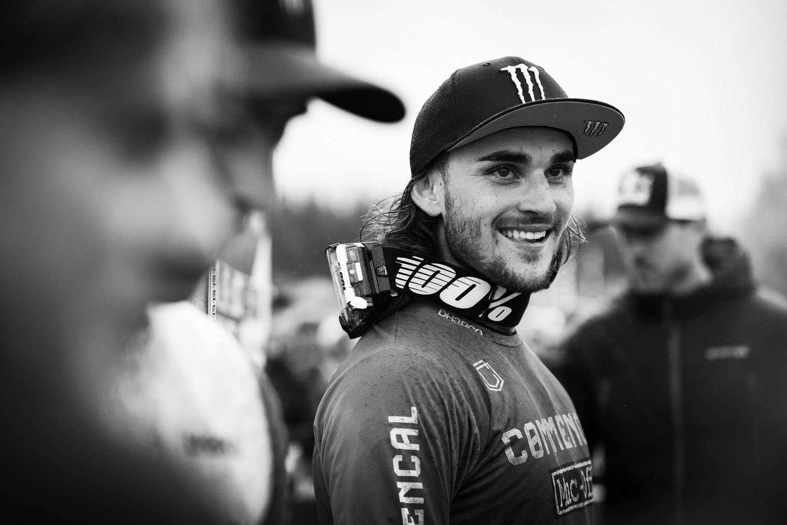 Thibaut Dapréla couldn't have looked happier for his teammate's win, even though it would otherwise have been his. Quality sportsmanship and true downhill spirit right there. – Seb