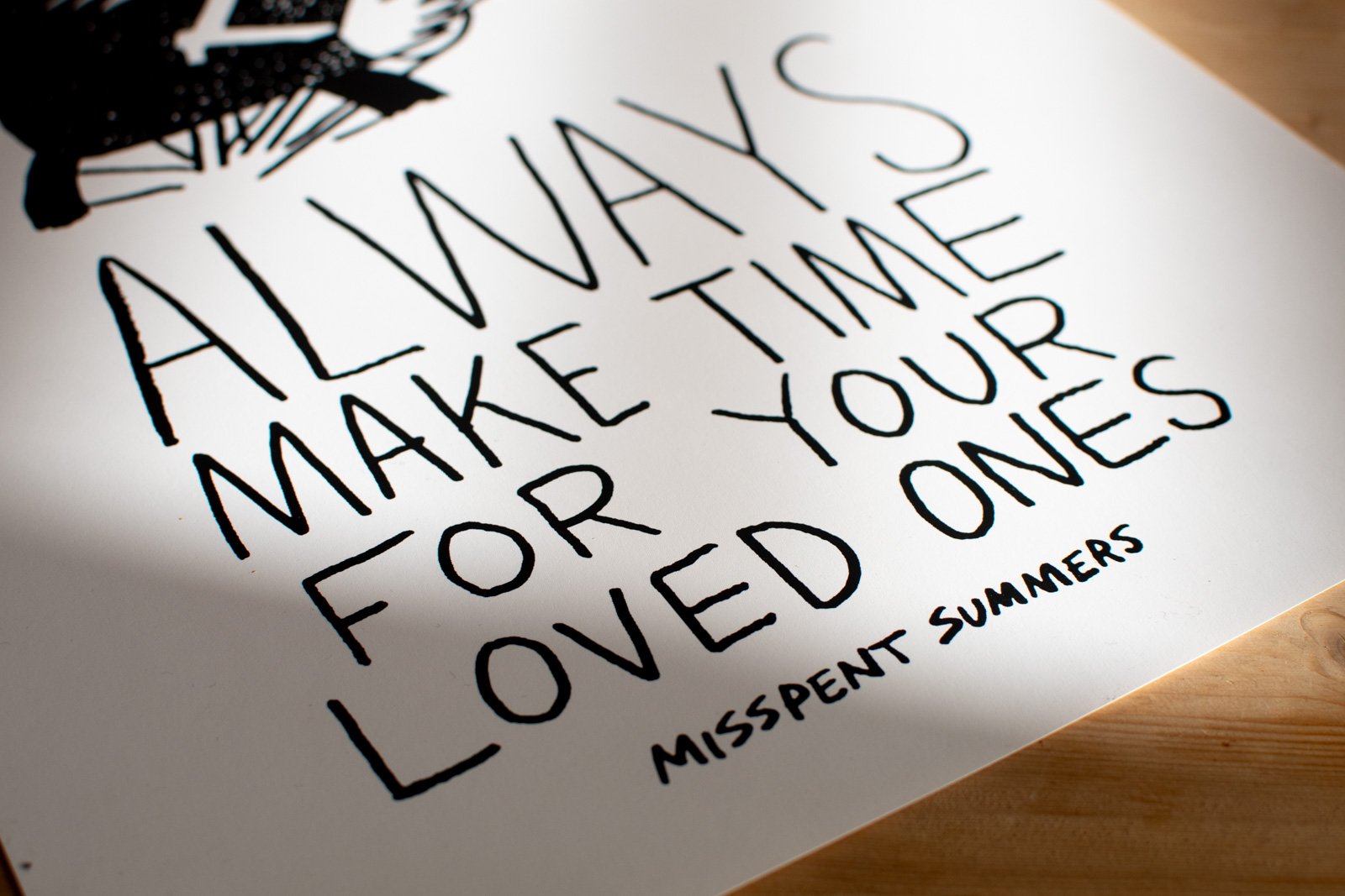 Misspent Summers Loved ones A3 wall art-2041