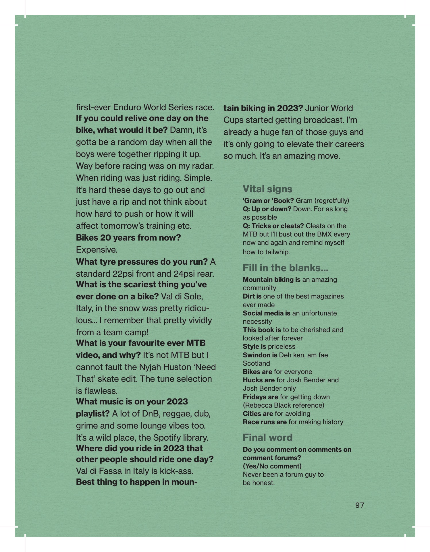 Graham Innes Innes Graham’s ‘Views interview from Spent 2 - Misspent Summers