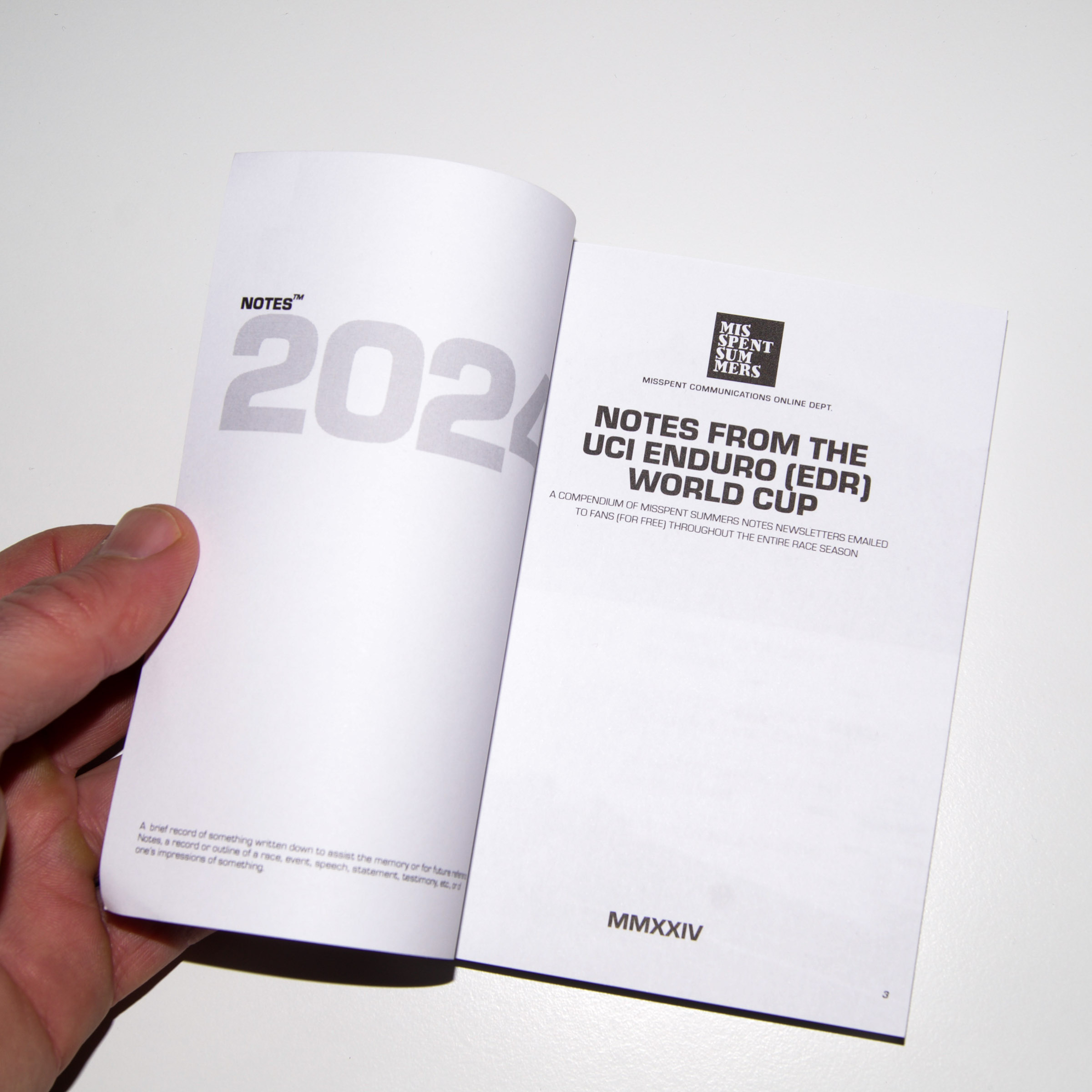 ENDURO WORLD CUP NOTES 2024-03984