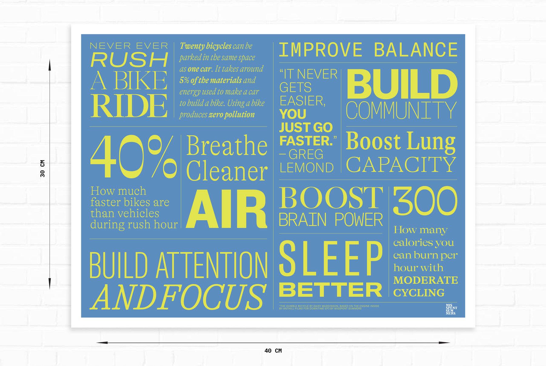 Downtime-EP-Reasons-to-ride-your-bike-lscape-30x40cm