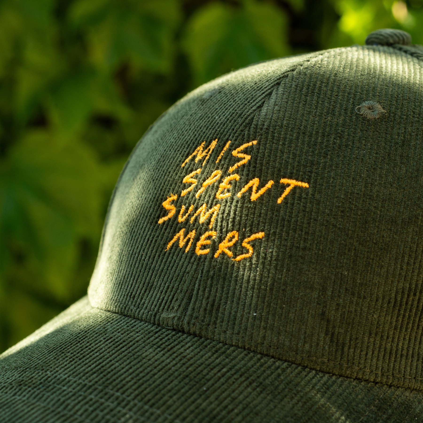 Misspent-Summers-Green-Cord-Cap-4