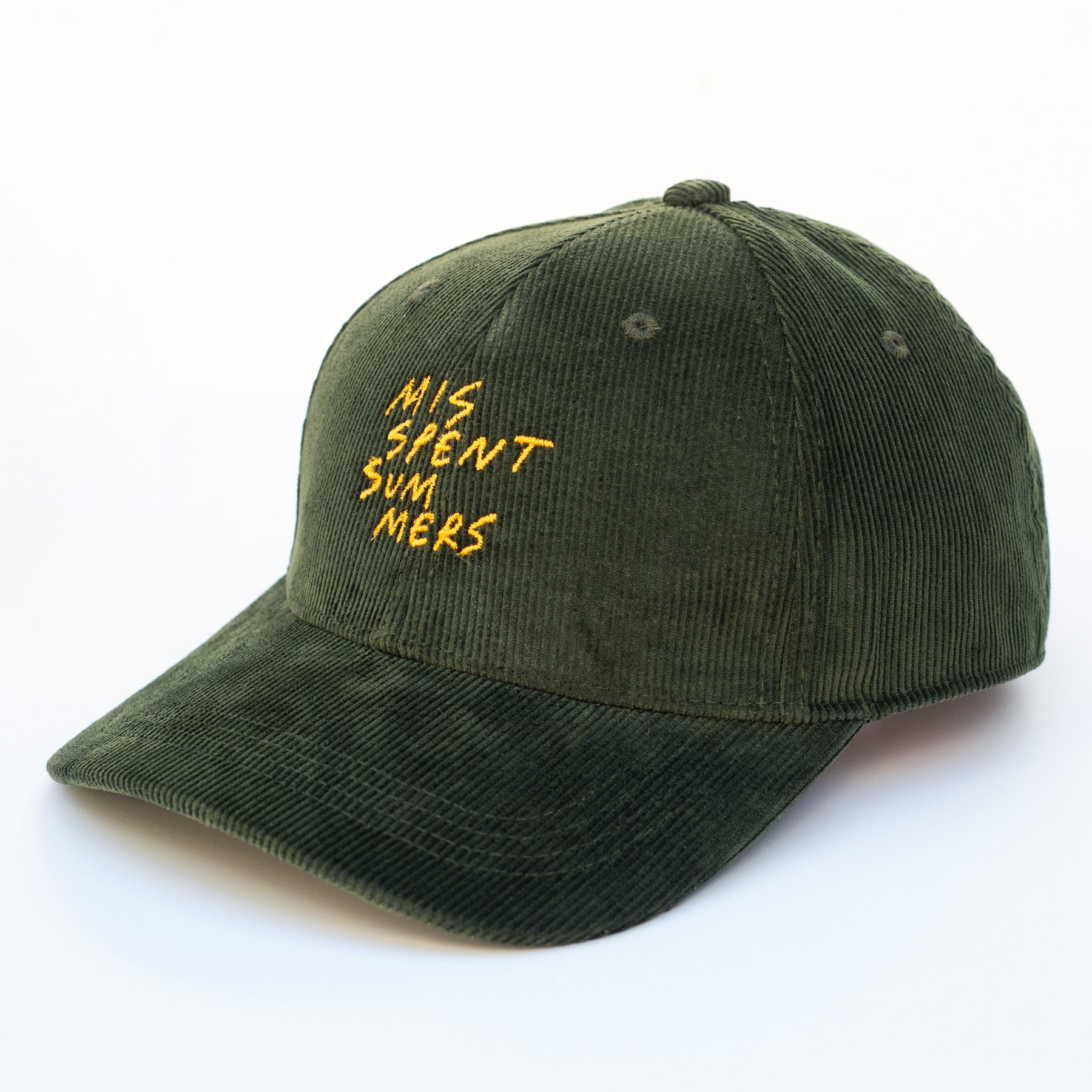 Misspent-Summers-Green-Cord-Cap