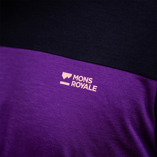 Mons Royale Diversion Merino Jersey in Boysenbury/Black